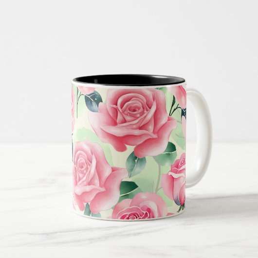 Rosa Klassische Tasse (VorderseiteRechts)