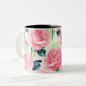 Rosa Klassische Tasse (Vorderseite Links)