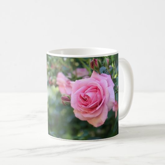 Rosa Klassische Tasse (VorderseiteRechts)