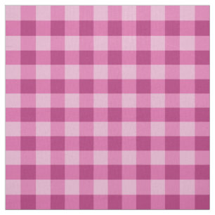 Rosa klassischer Gingham-Karo-Pima-Baumwollstoff Stoff