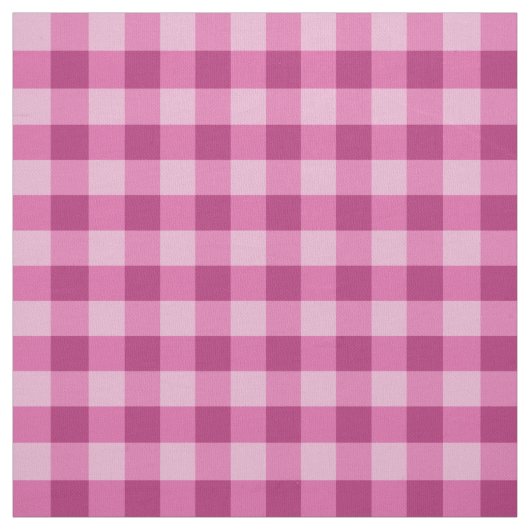 Rosa klassischer Gingham-Karo-Pima-Baumwollstoff Stoff (Muster)