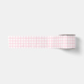 Rosa klassischer Gingham Satinband (Vorderseite)