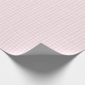 Rosa Klassisches Gingham Geschenkpapier (Ecke)