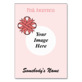 Rosa Kleber-Multifunktionsvorlage von Kenneth Yonc Tischnummer (Rückseite)