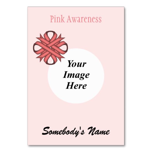 Rosa Kleber-Multifunktionsvorlage von Kenneth Yonc Tischnummer (Rückseite)