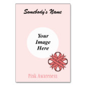 Rosa Kleber-Multifunktionsvorlage von Kenneth Yonc Tischnummer (Vorderseite)