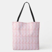 Rosa Klee auf sehr hellrosa Tasche (Rückseite)