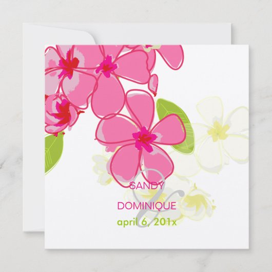 Rosa Klee Einladung (Vorderseite)