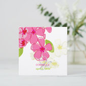 Rosa Klee Einladung (Stehend Vorderseite)