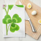 Rosa Klee Geschirrtuch (Viertel Falte)