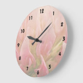 Rosa Klee Große Wanduhr (Winkel)