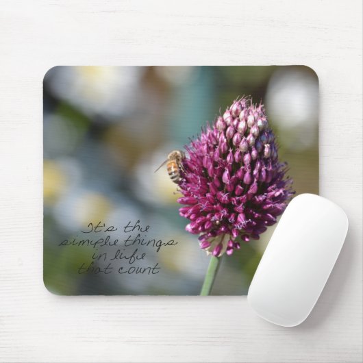 Rosa Klee Mousepad (Mit Mouse)