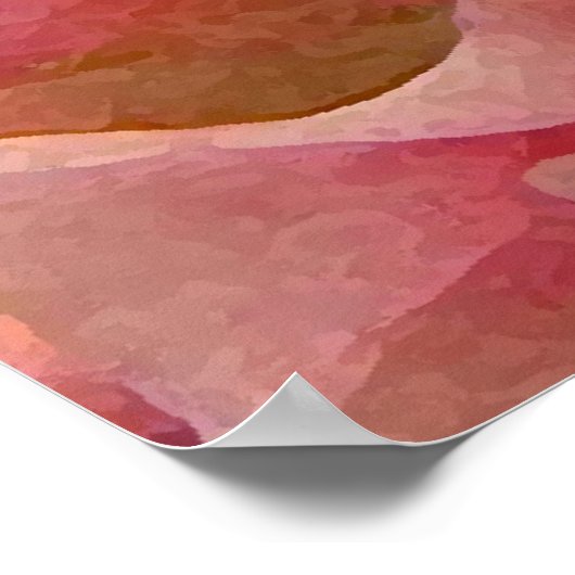 Rosa Klee Poster (Ecke)