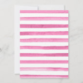 Rosa Kleid Blonde Prinzessin Sweet 16 Einladung (Rückseite)