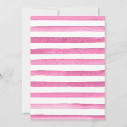 Rosa Kleid Blonde Prinzessin Sweet 16 Einladung (Rückseite)