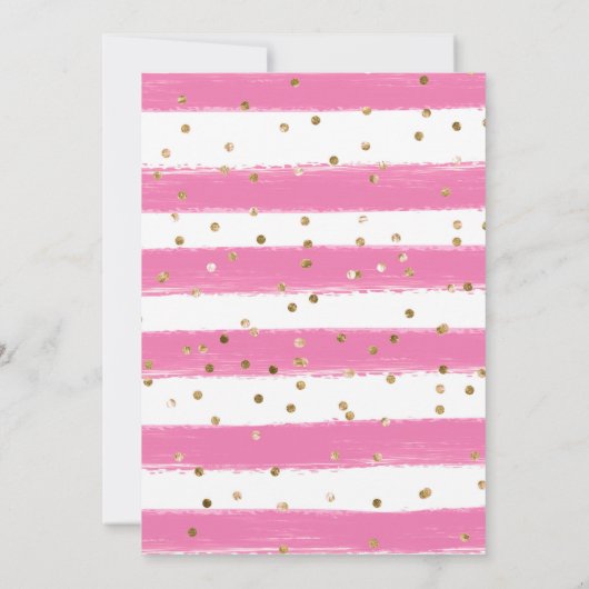 Rosa Kleid Dark Skin Princess Quinceanera Einladung (Rückseite)