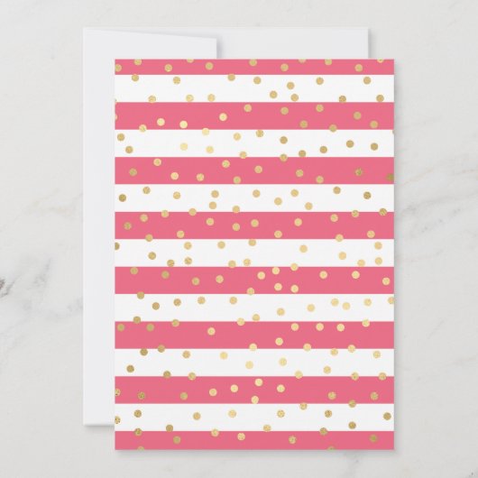 Rosa Kleid Dunkle Hautdruckerin Sweet 16 Einladung (Rückseite)