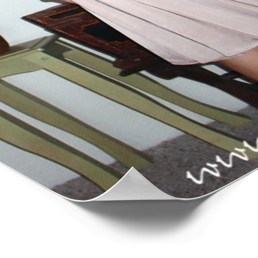 Rosa Kleid Poster (Ecke)