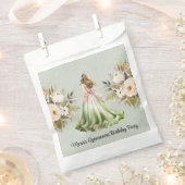 Rosa Kleid Quinceanera Geburtstagsparty Geschenktütchen (Ausgeschnitten)