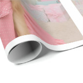 Rosa Kleid Sheltie Geschenkpapier (Rolleneckpunkt)