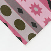 Rosa Klein Gedrucktes der SYMBOLE Fleecedecke (Ecke)