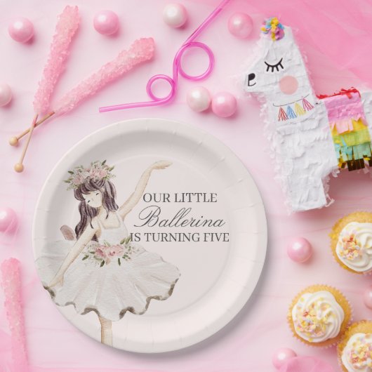 Rosa Kleine Ballerina Teller Ballett Party Dekorat (Party)