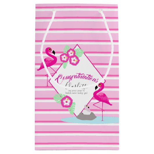 Rosa Kleine Geschenktüte (Rückseite)