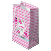 Rosa Kleine Geschenktüte (Vorderseite Schrägansicht)