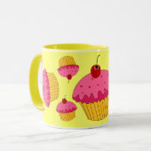 Rosa kleine Kuchen Tasse (Vorderseite Links)
