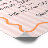 Rosa Kleine Süsse Zitrus Lieblingsgedächtnis Gebur Poster (Ecke)