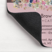 Rosa Kleiner Katzensitzender Tierarzt Service Mousepad (Ecke)