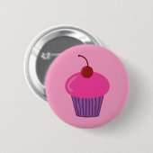 Rosa kleiner Kuchen Button (Vorne & Hinten)