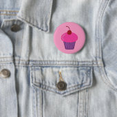 Rosa kleiner Kuchen Button (Beispiel)