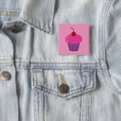 Rosa kleiner Kuchen Button (Beispiel)