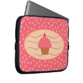 Rosa kleiner Kuchen mit Tupfen Laptopschutzhülle (Vorne Rechts)