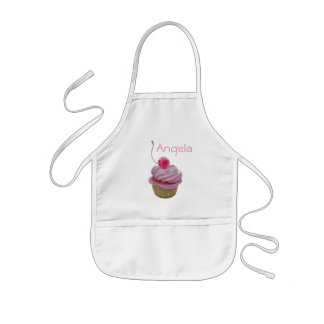 Rosa kleiner Kuchen und Herzen Kinderschürze