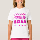 Rosa kleines Fräulein Sassafras T-Shirt (Vorderseite)