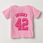 Rosa Kleinkind | Sports Jersey Baby T-shirt (Vorderseite)