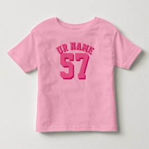 Rosa Kleinkind Sports Jersey T-shirt