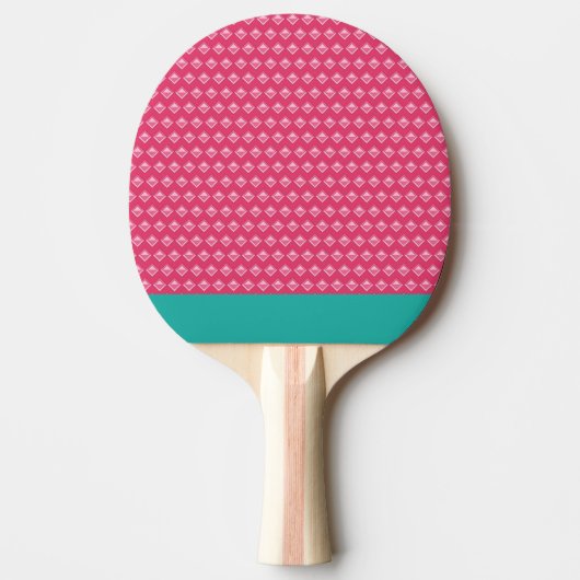 Rosa Klingeln pong Tischtennis Schläger (Vorderseite)