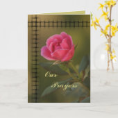 Rosa Knockout-Gebetskarte - anpassen Karte (Gelbe Blume)