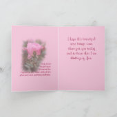 Rosa Knockout-Rose Karte (Innenseite)