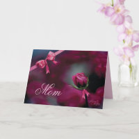 Rosa Knospe Muttertags-Karte