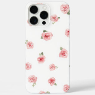 Rosa Knospe Wasserfarbe Floral Vintage Rose Weiß iPhone 16 Pro Max Hülle