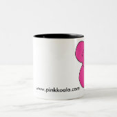 Rosa Koala-Tasse Zweifarbige Tasse (Mittel)
