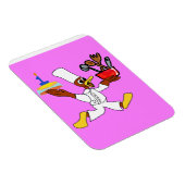 Rosa Koch Ducky Kazoo Flexible Foto Magnet (Rechte Seite)