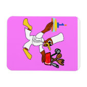 Rosa Koch Ducky Kazoo Flexible Foto Magnet (Horizontal)