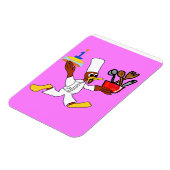 Rosa Koch Ducky Kazoo Flexible Foto Magnet (Linke Seite)