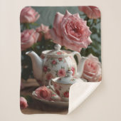 Rosa-Kohl-Rosentee  Sherpadecke (Vorderseite)