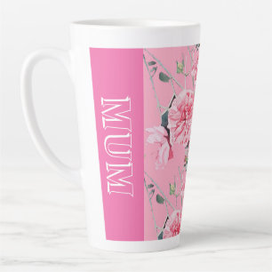 Rosa Kohlröschen Rosen Aquarell Blumen Mum Tasse